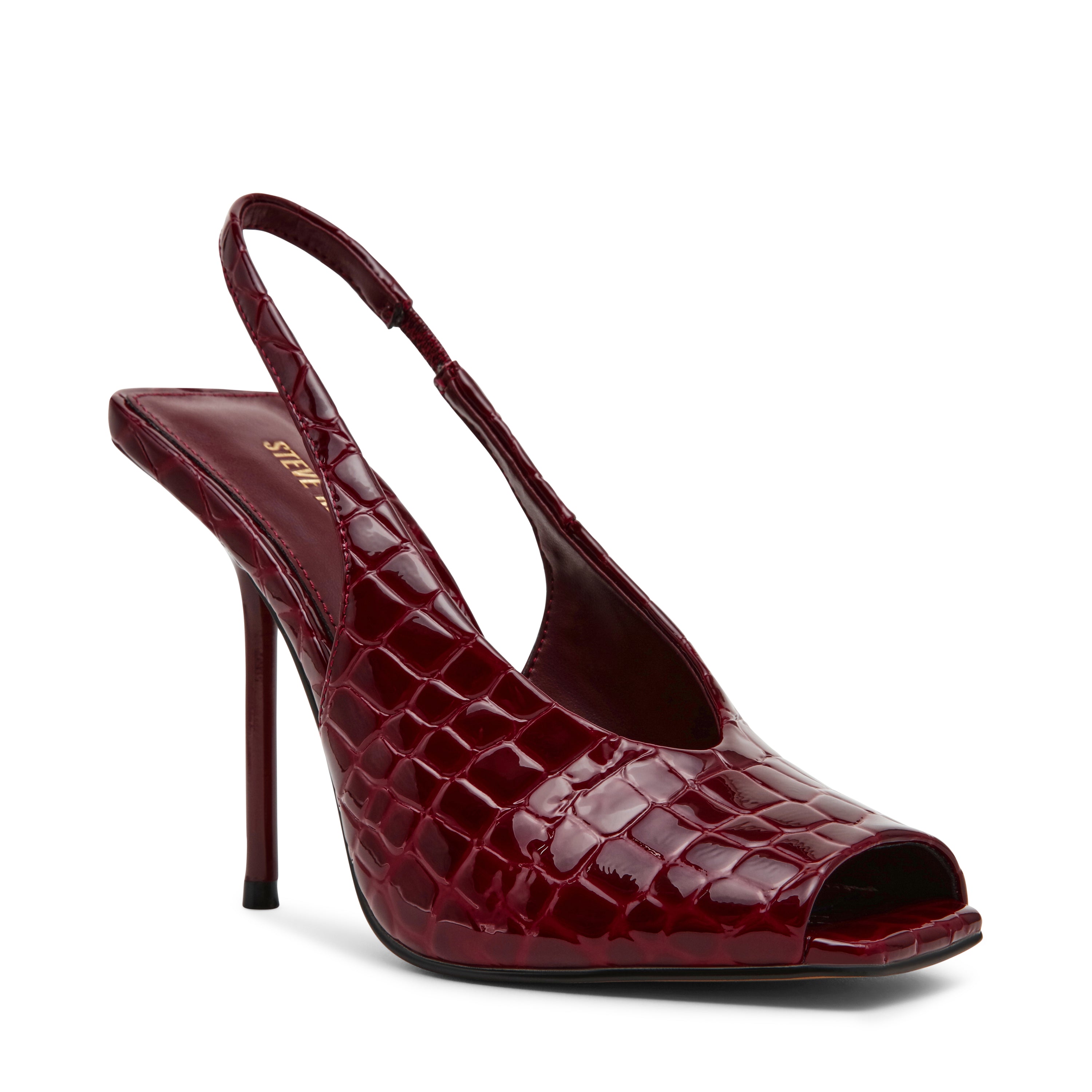 Steve Madden Lucian sandales bordeaux cuir 10,5 cm