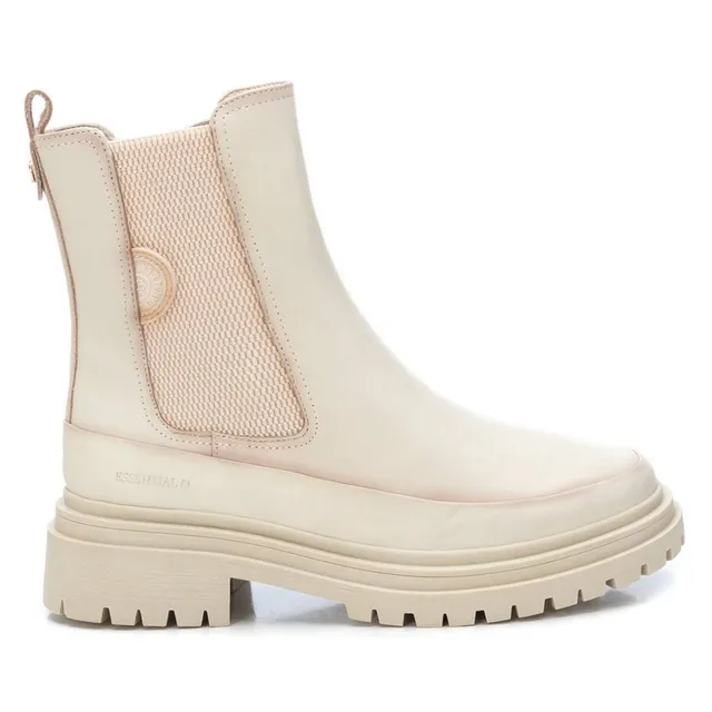 Carmela 16092302 chelsea femme blanc cuir zip latéral