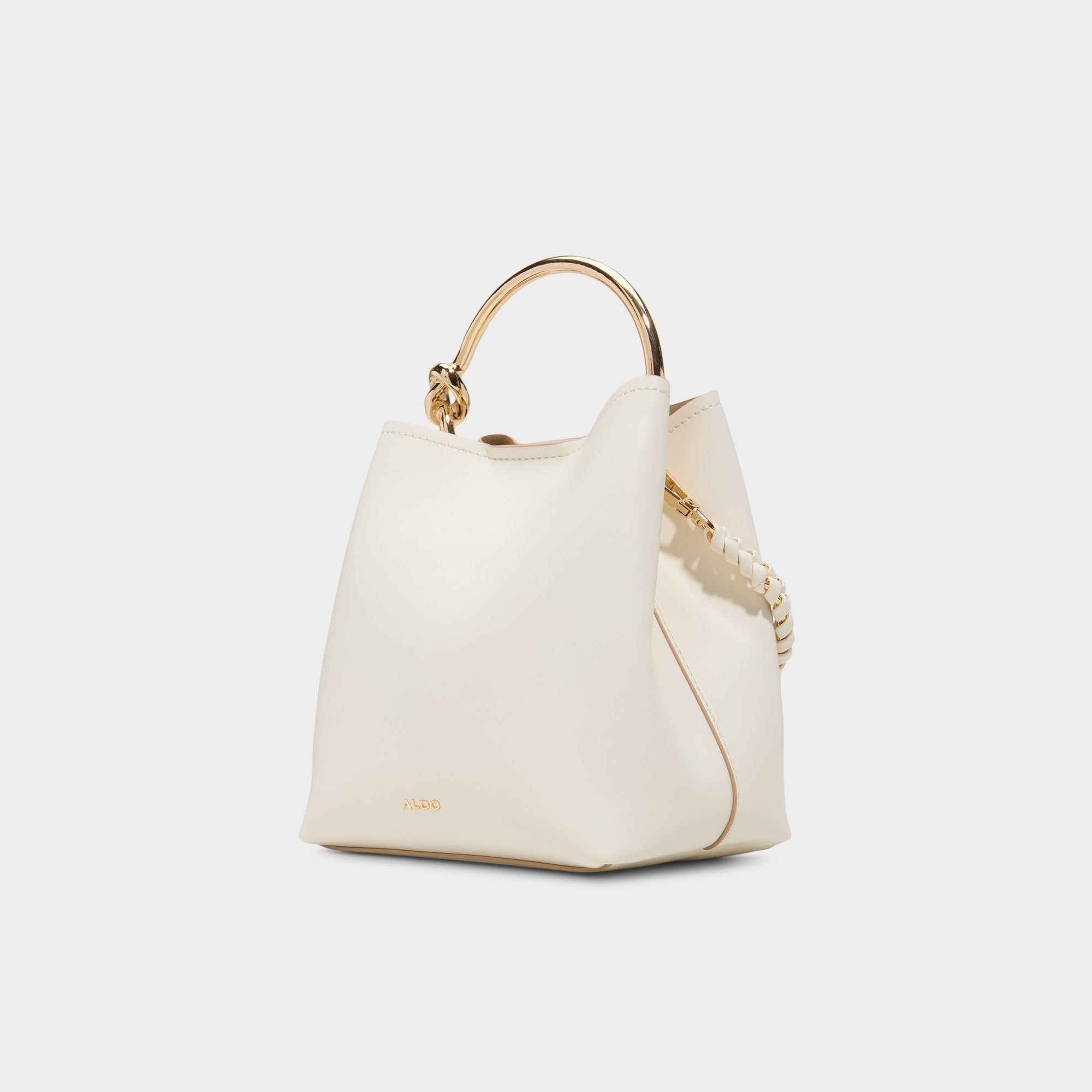 ALDO Bienkaax sac seau cuir anse dorée