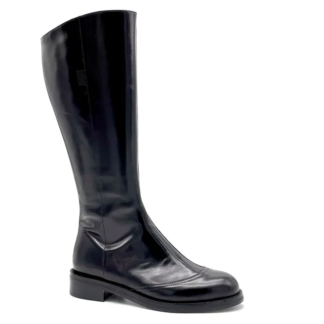 ELATA 51532 botte noire cuir talon 3,5 cm