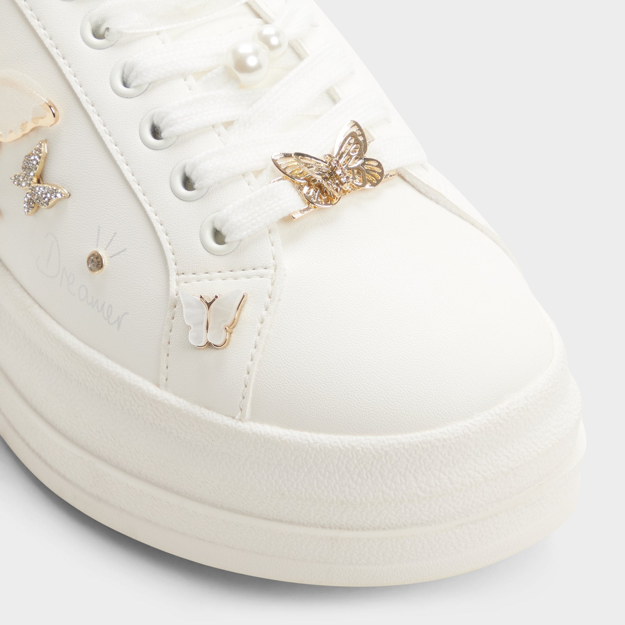 ALDO Pearlwing2 ballerines plates blanches