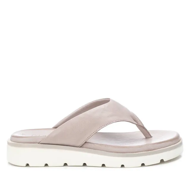 Carmela 16082804 sandales plates cuir blanc