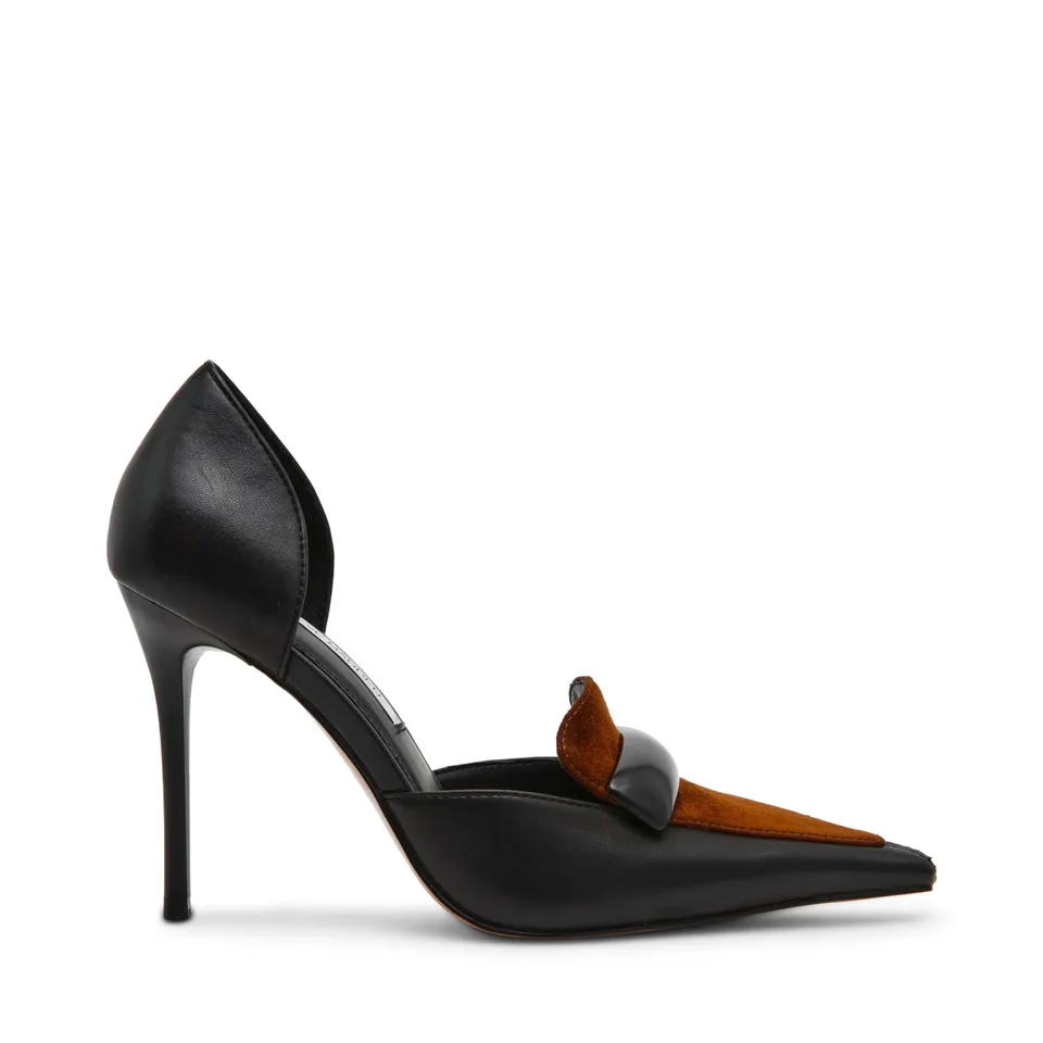 Steve Madden Delphini escarpins cuir noir talon 9,7 cm