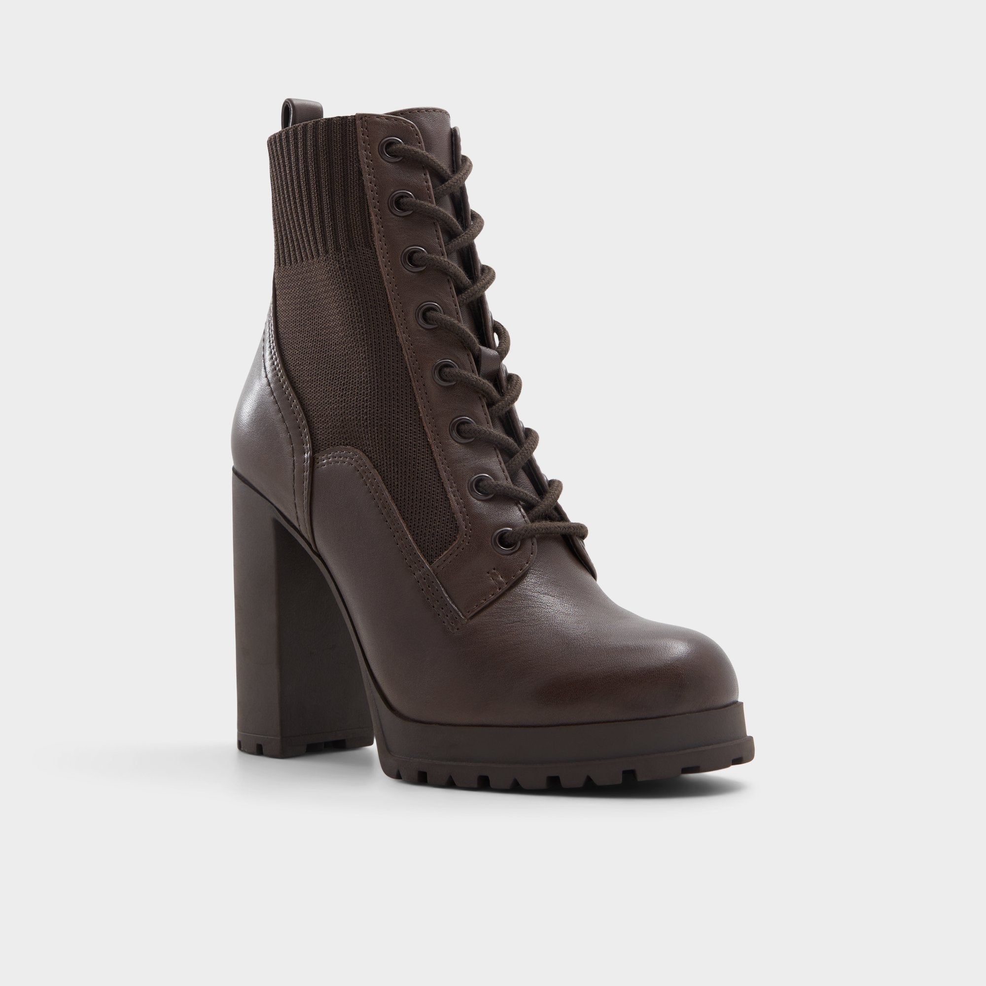 ALDO Rebellious bottines talon marron