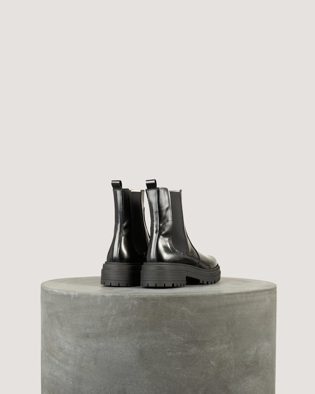 Tila March Sasha bottine cuir glacé noir semelle 3 cm