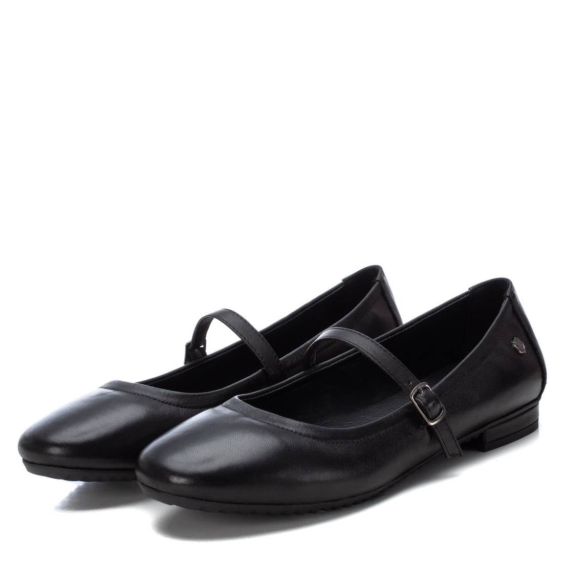 Carmela 16201303 ballerines femme noir cuir boucle