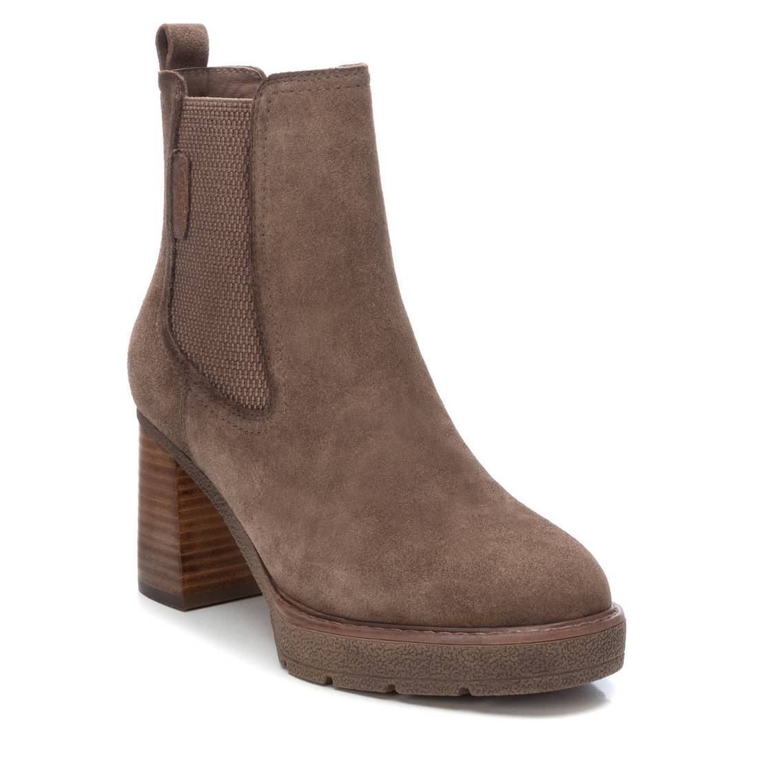 Carmela 16185603 bottines chelsea femme daim marron