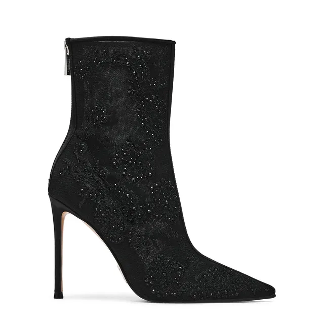 Steve Madden Sharina bottines femme noir maille talon 10 cm