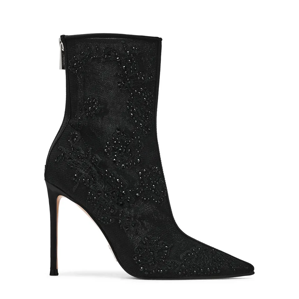 Steve Madden Sharina bottines femme noir maille talon 10 cm