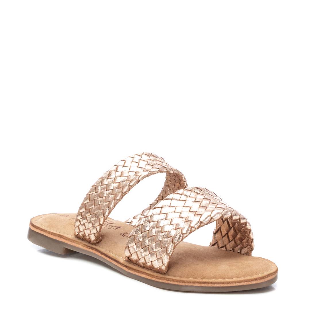 Carmela 16164601 sandale cuir doré entrelacée