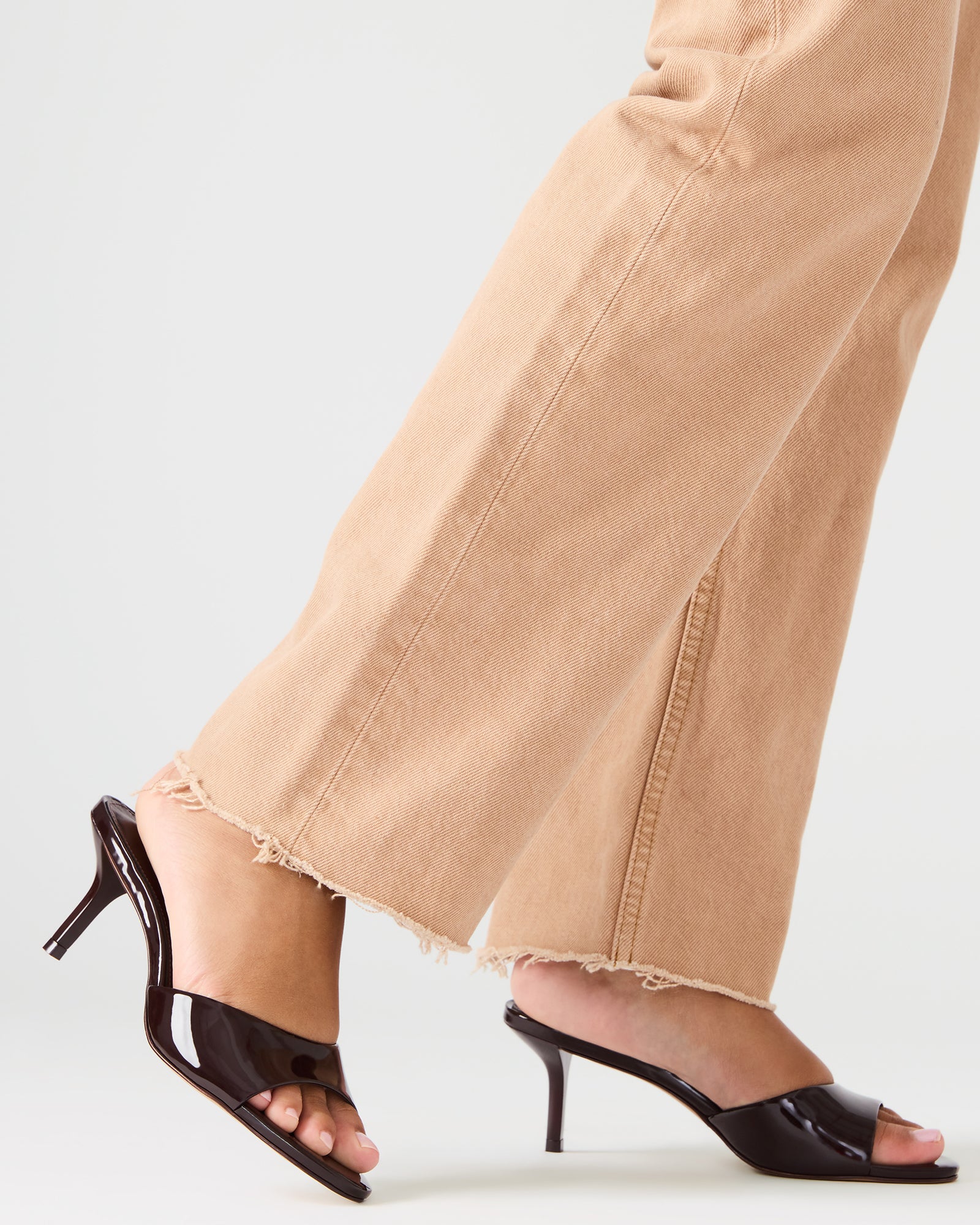 Steve Madden Kendrix sandale cuir marron talon 6,3 cm