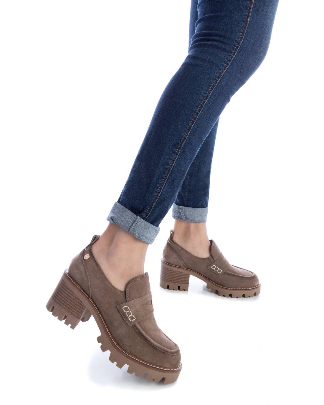 Carmela 16110902 mocassin femme marron talon 7 cm