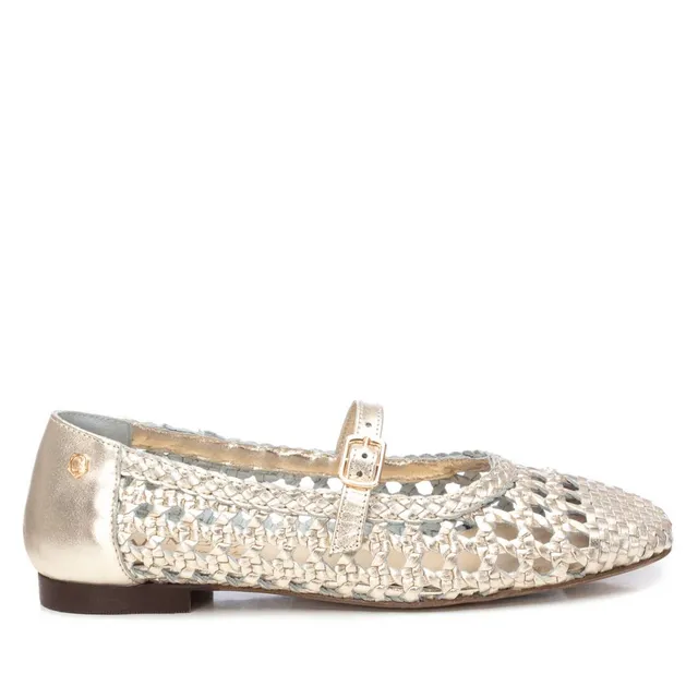 Carmela 16209701 ballerine femme dorée cuir tressé