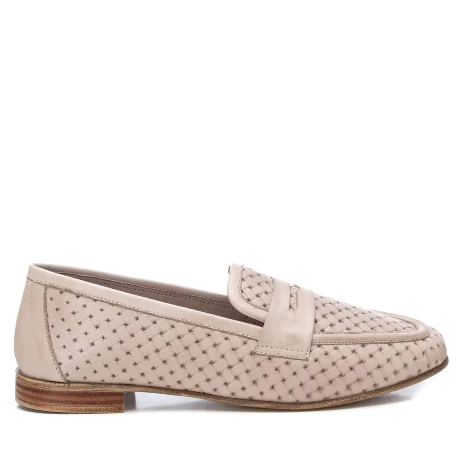 Carmela 16155803 mocassin femme marron cuir tressé