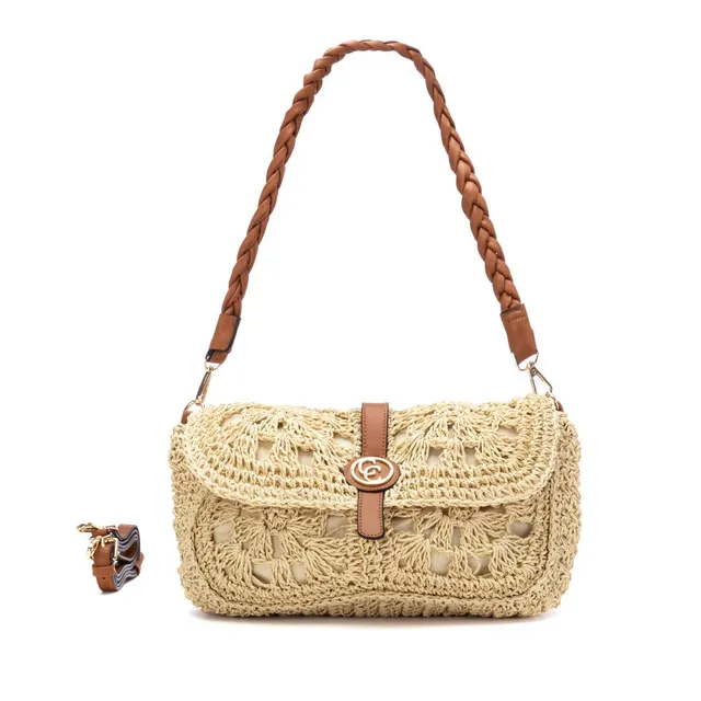 Carmela 18621901 sac épaule raphia marron