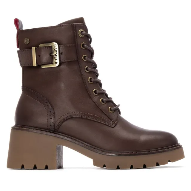 Carmela 16256804 bottines cuir marron lacets