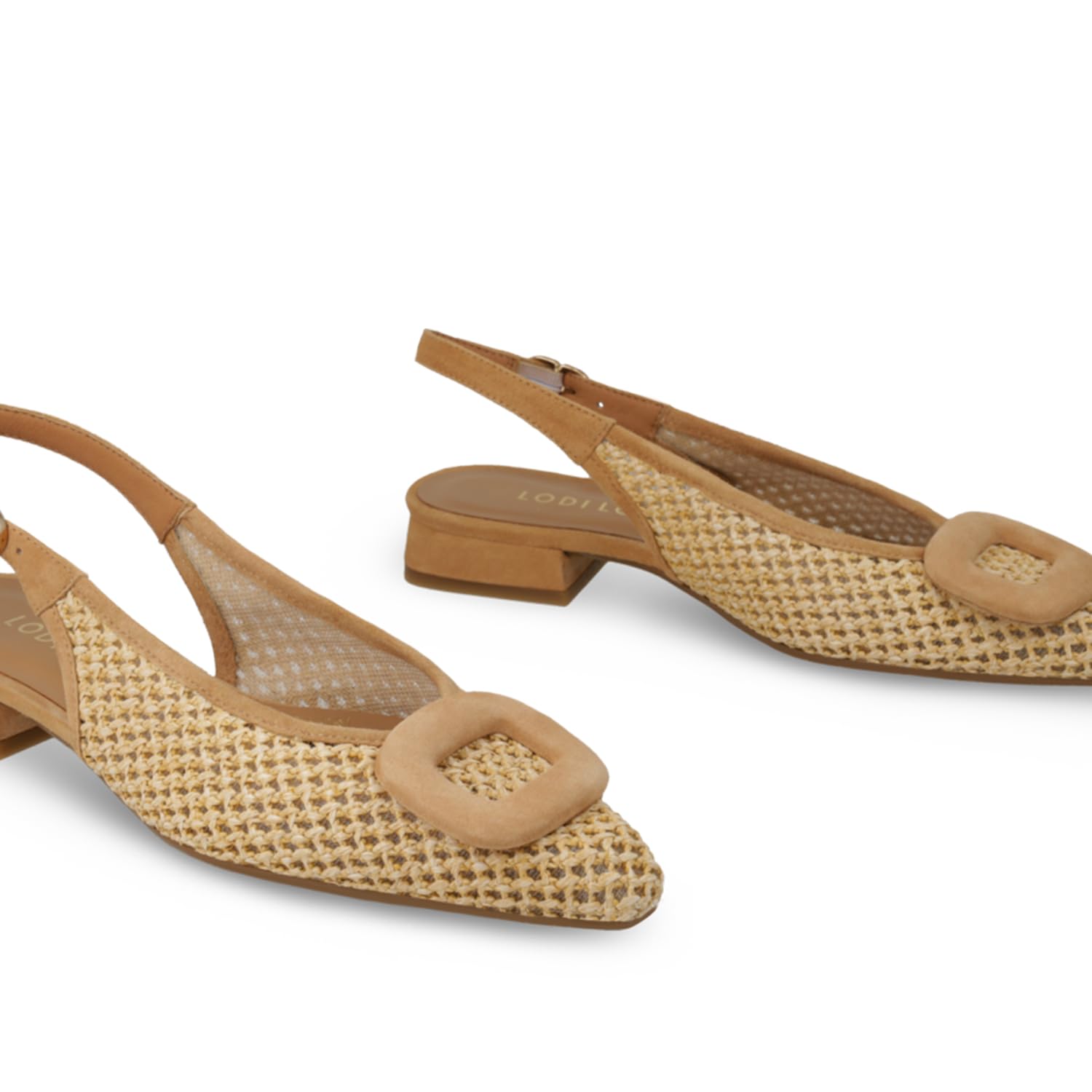LODI BRO5260 ballerines beiges cuir véritable