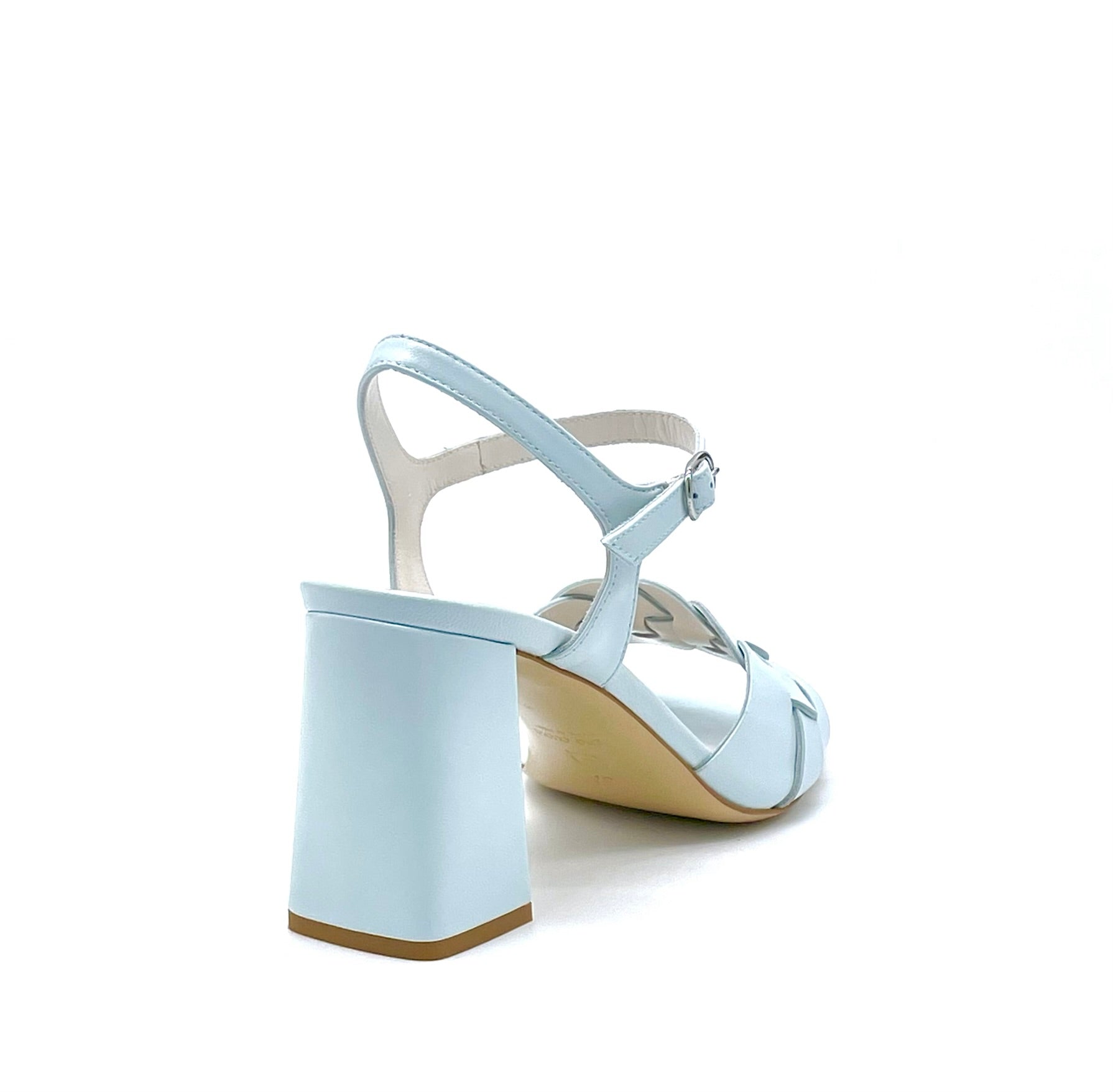 ELATA 12124_3 sandale cuir glace tressée talon 7,5 cm