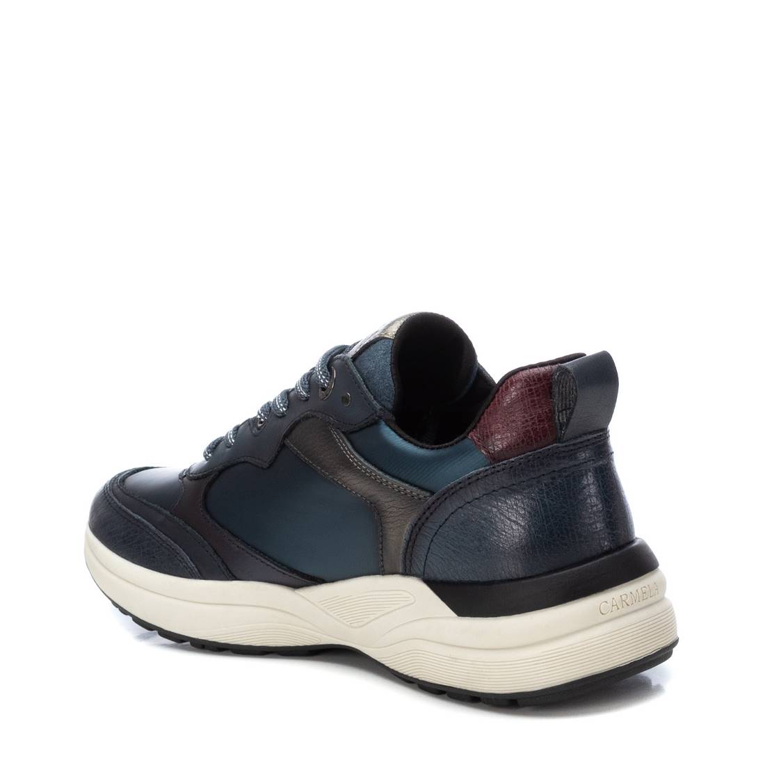 Carmela 16183901 baskets femme cuir bleu