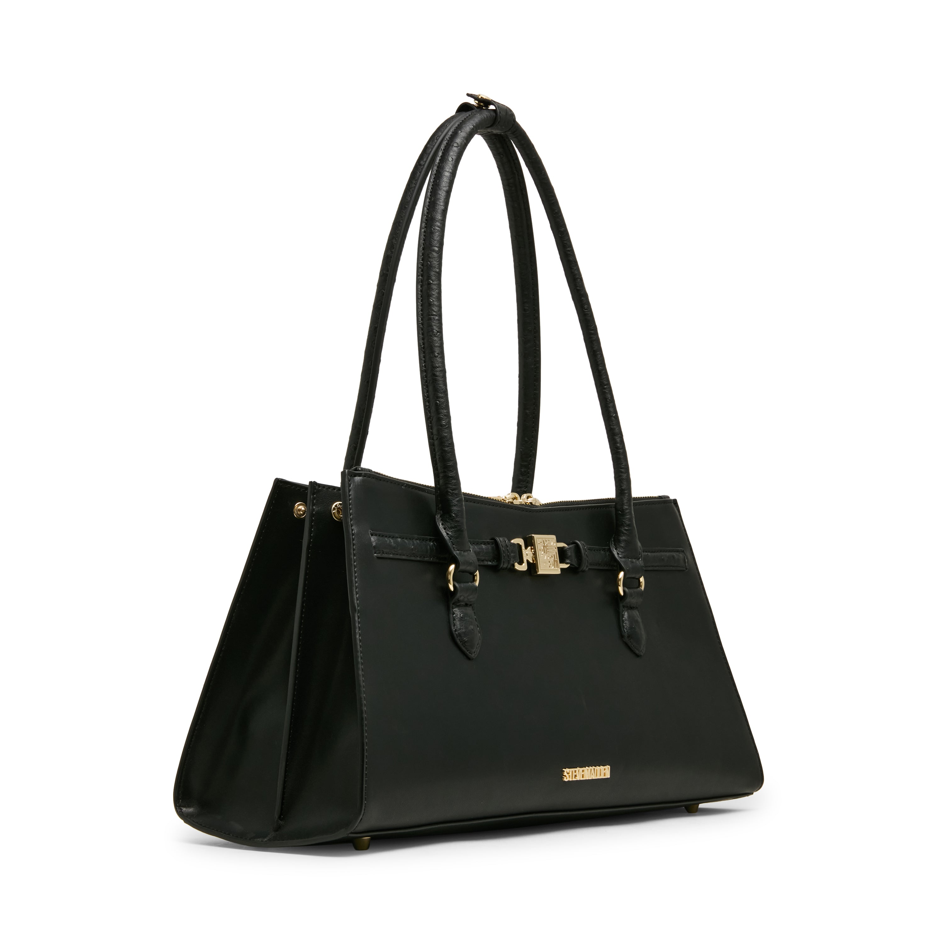 Steve Madden Bshirley sac cabas noir doré zippé