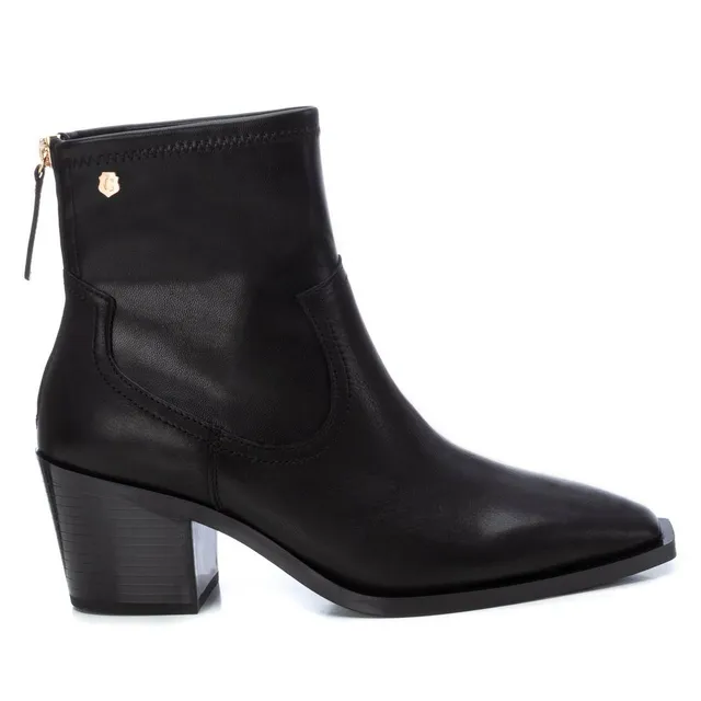 Carmela 16123001 bottine noire cuir talon 6 cm santiag