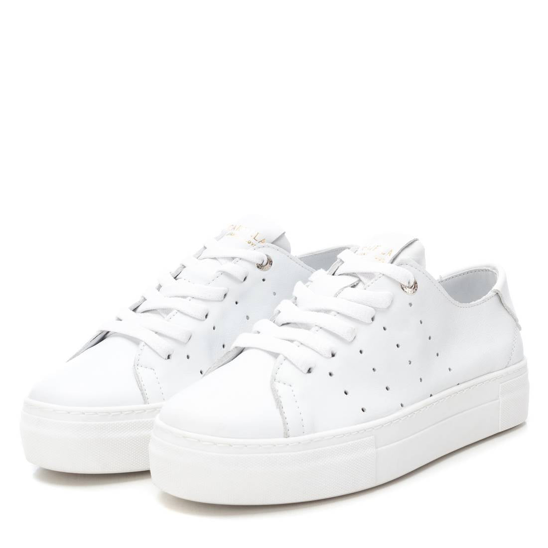 Carmela 16133703 sneaker cuir blanc lacets