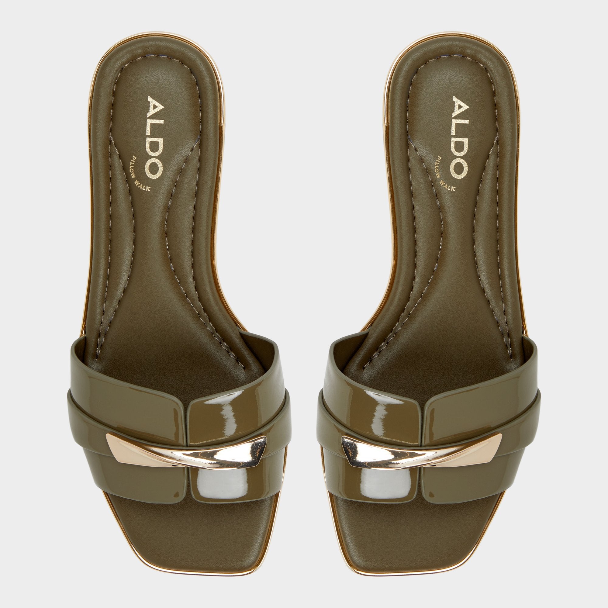ALDO Darlina sandales plates vernis brides larges