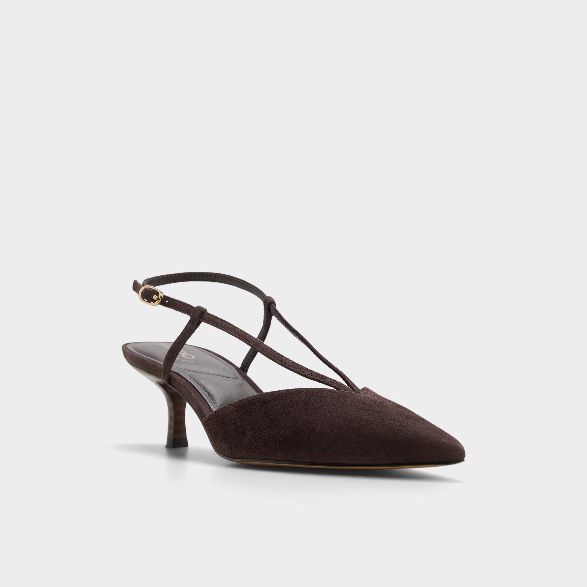 ALDO Kaylin escarpins slingback marron suède