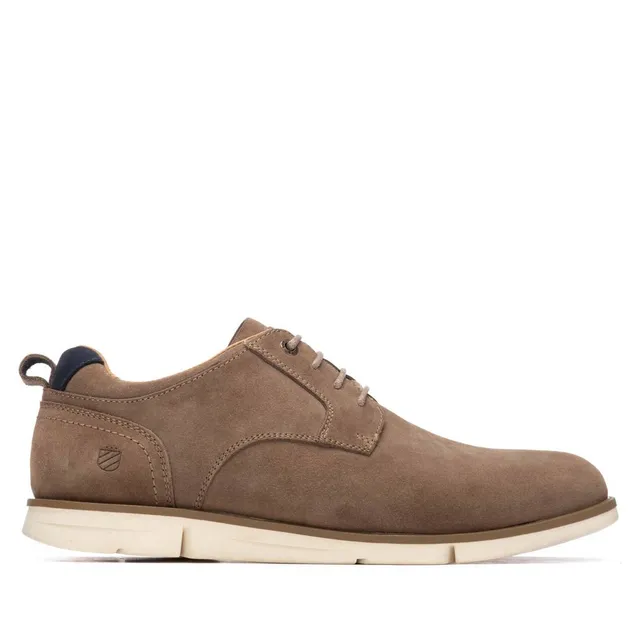 Carmela 16390103 derby homme taupe cuir suède