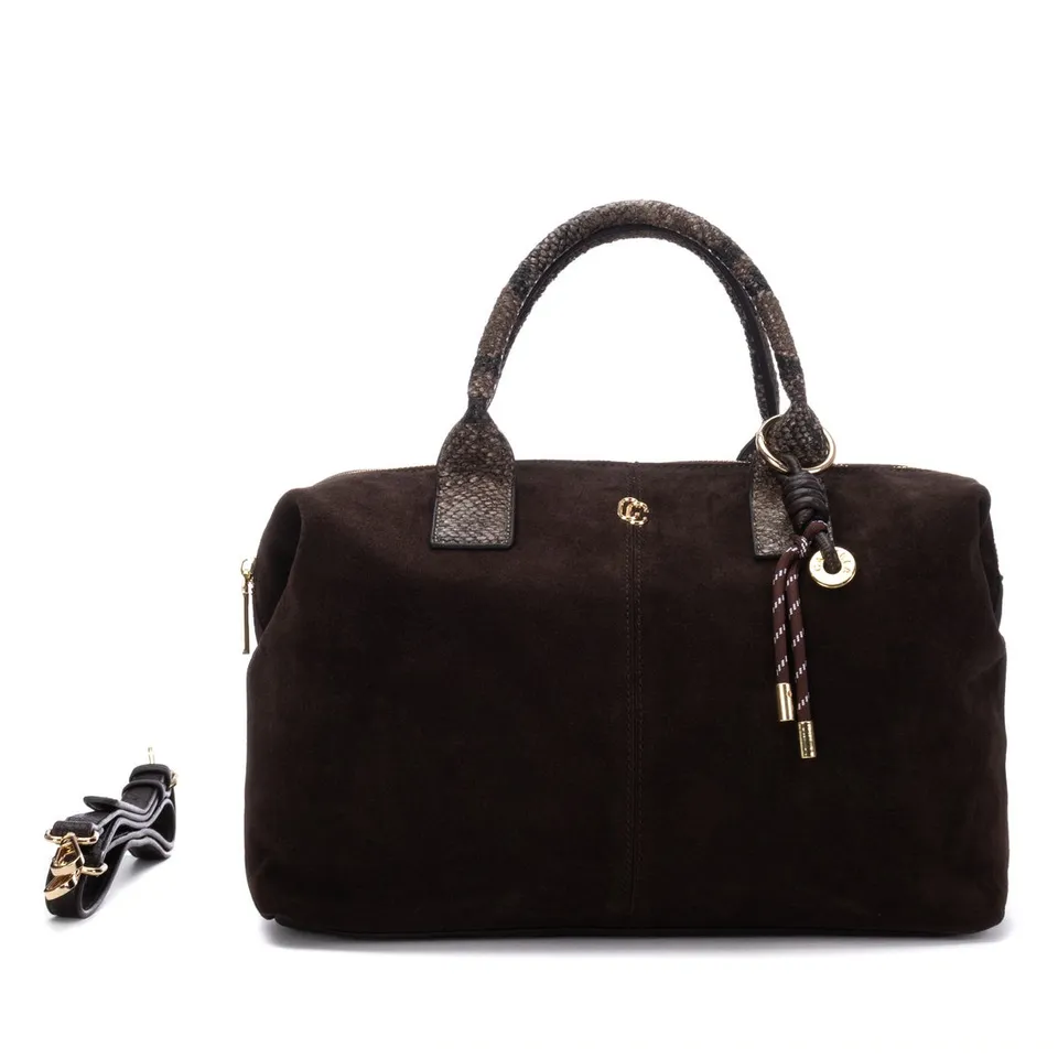 Carmela 18624402 sac marron aspect daim 35 cm