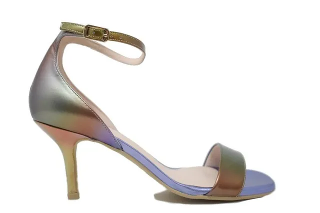 Lodi Jatuso-Bi escarpins lilas cuir talon moyen