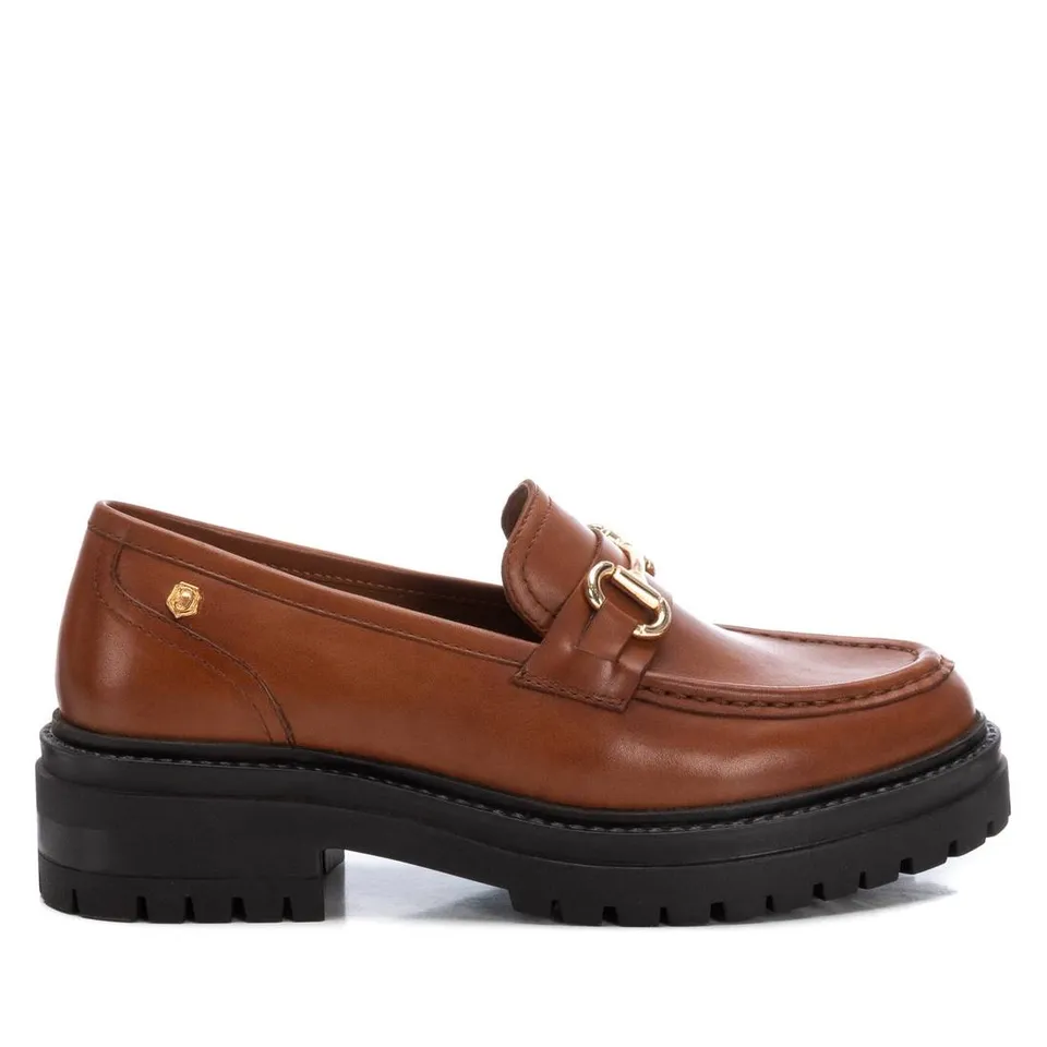 Carmela 16178201 mocassin femme marron cuir métal
