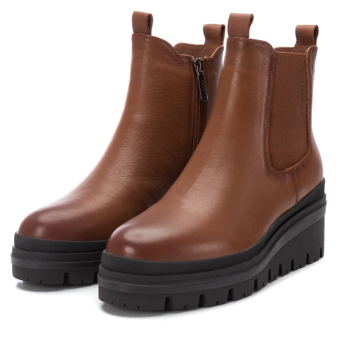 Carmela 16019102 bottines chelsea marron cuir
