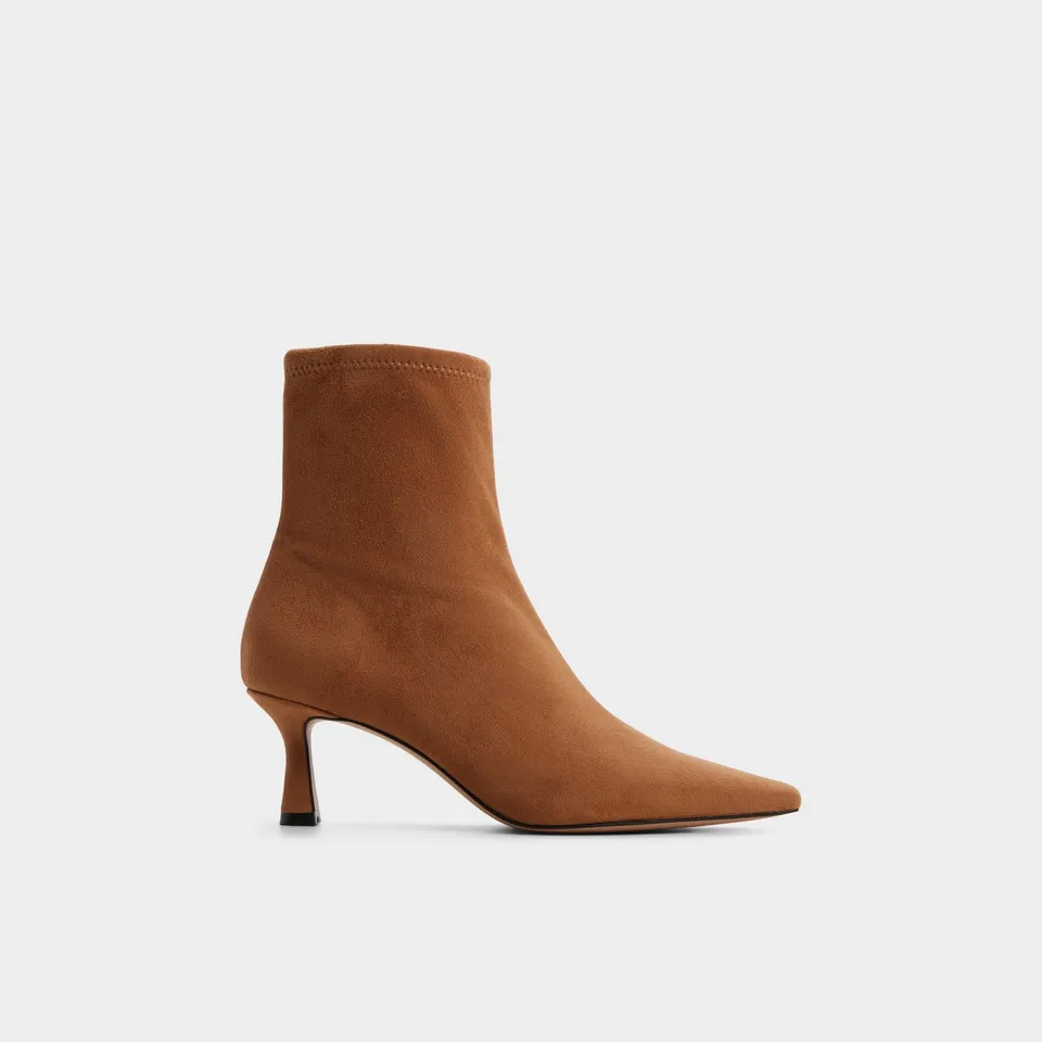 Aldo Gavamana escarpins femme suède marron talon chat