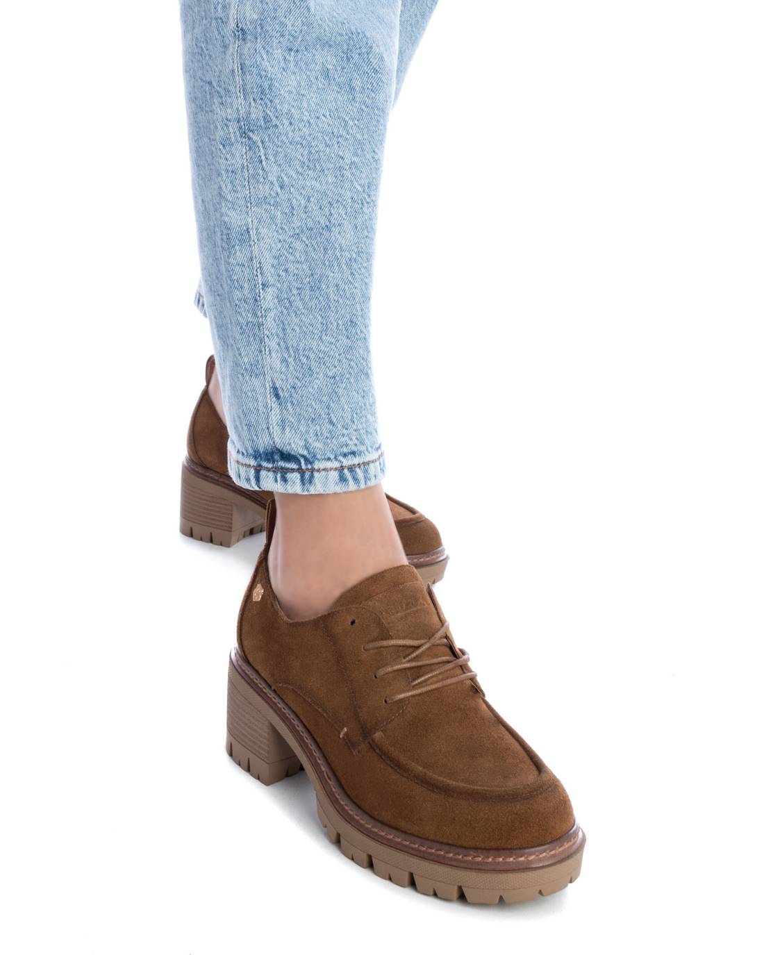 Carmela 16113303 derby cuir marron talon 7 cm