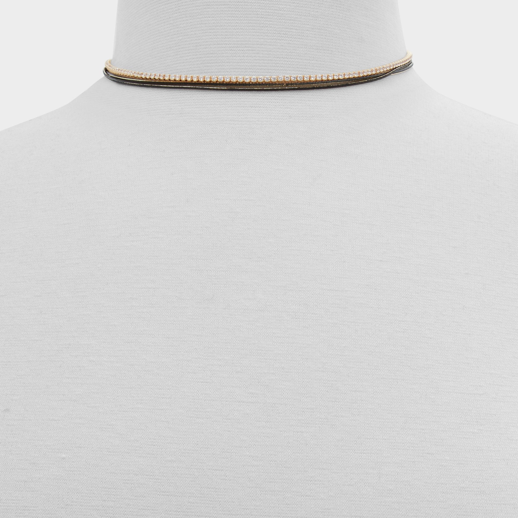Aldo Galine Collier Fantaisie Doré À Rangs Superposés
