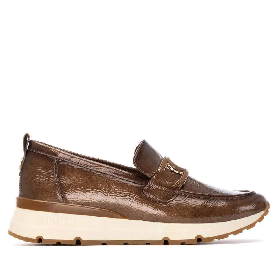 Carmela 16251802 ballerine taupe vernie semelle gomme