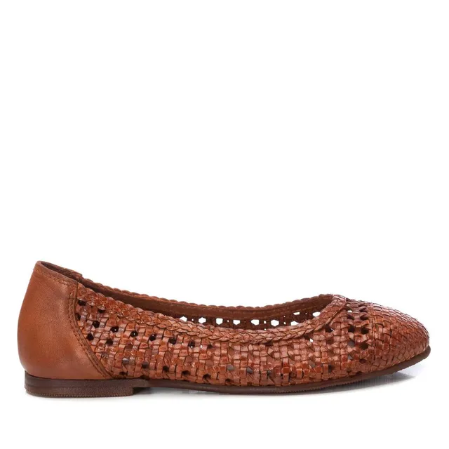 Carmela 16164001 ballerine cuir marron ajouree