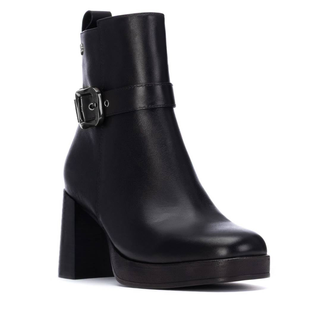 Carmela 16253304 bottine femme cuir noir talon