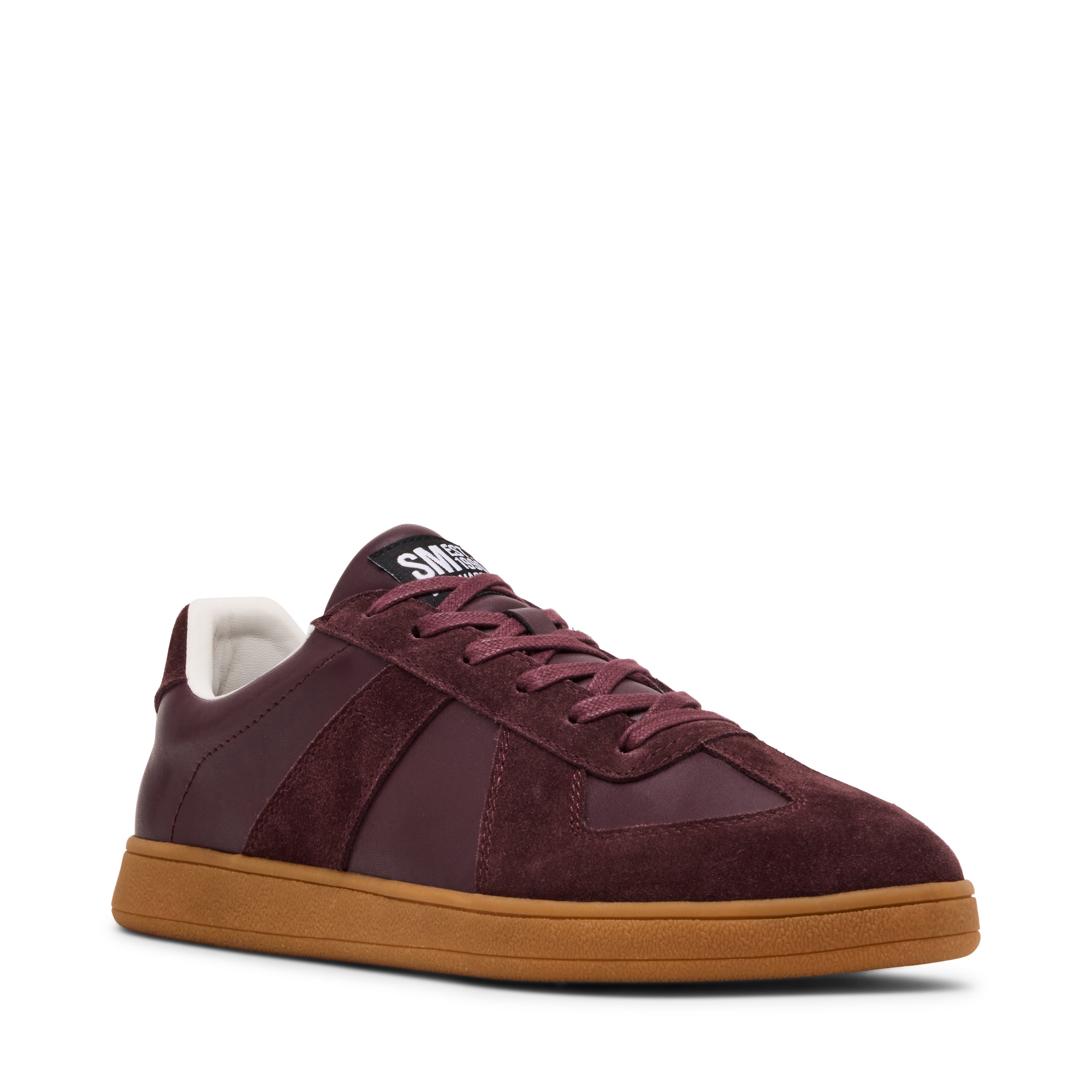 Steve Madden Waltor baskets homme daim bordeaux à lacets
