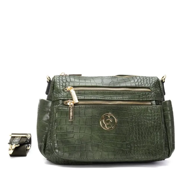 Carmela 18617101 sac bandouliere kaki effet croco