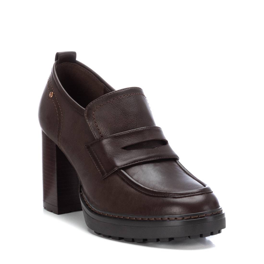 Carmela 16098305 mocassin cuir marron talon 7 cm