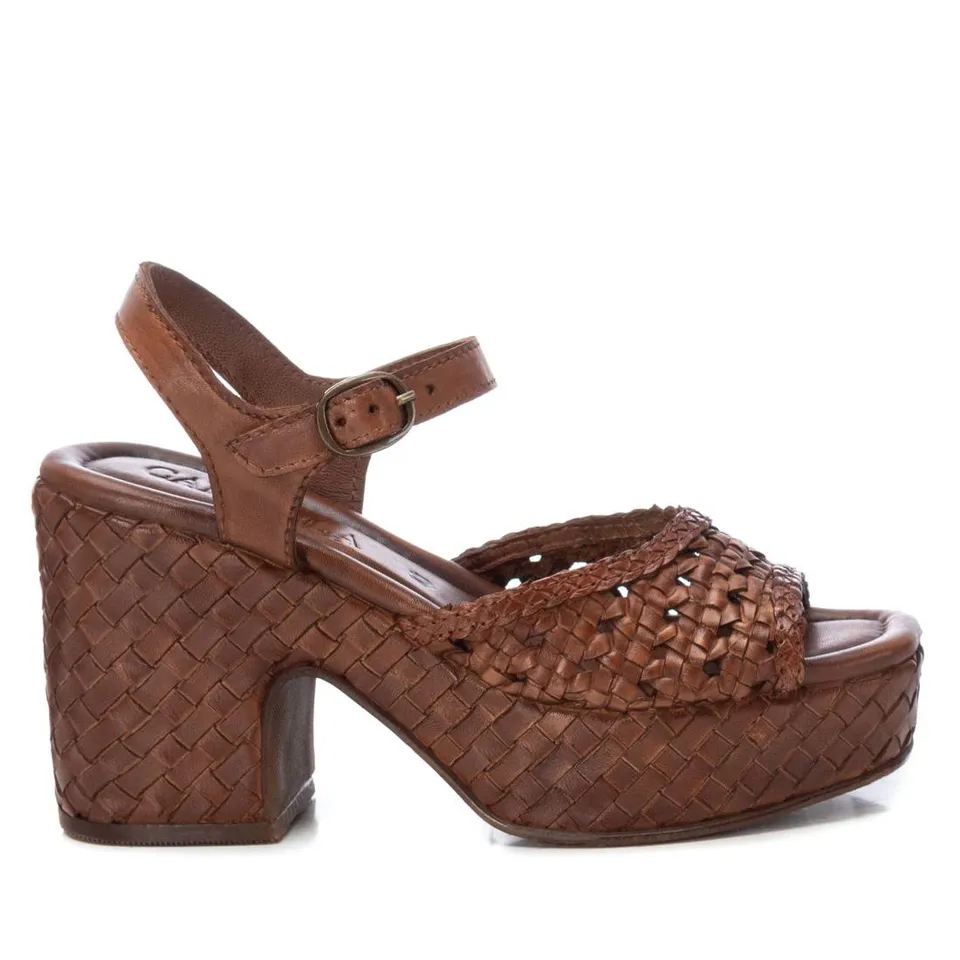 Carmela 16163703 sandales cuir marron talon 10 cm
