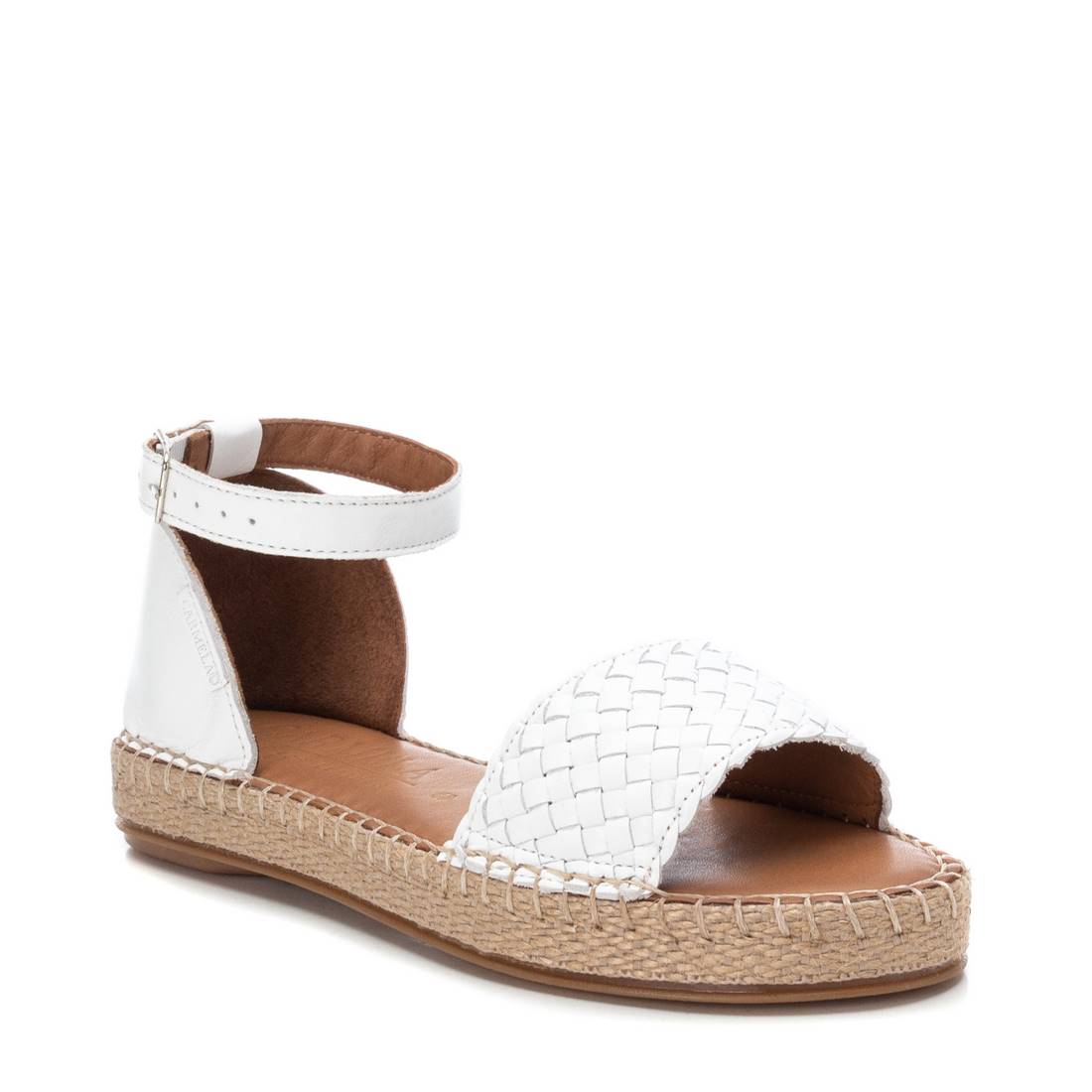Carmela 160479 16047906 sandale femme blanc cuir