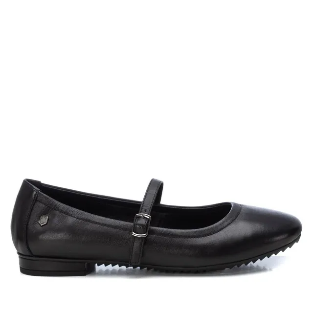 Carmela 16201303 ballerines femme noir cuir boucle