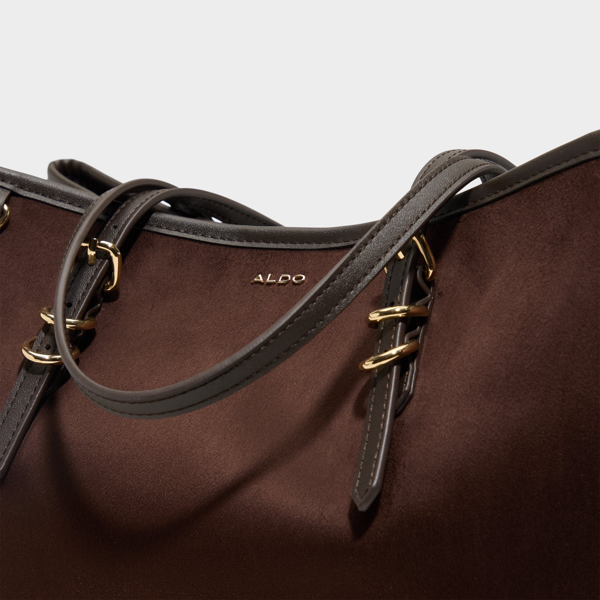ALDO Isedriaa sac à main marron matelassé tissé