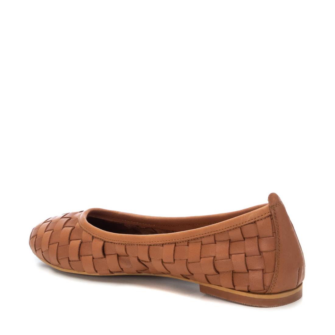 Carmela 16079601 ballerines femme marron cuir tissé