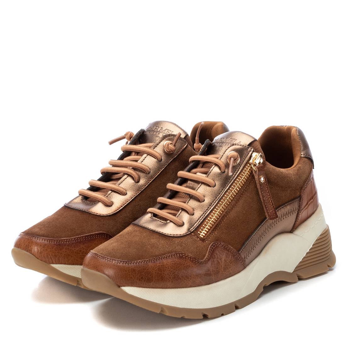 Carmela 16105904 sneakers femme cuir marron plates