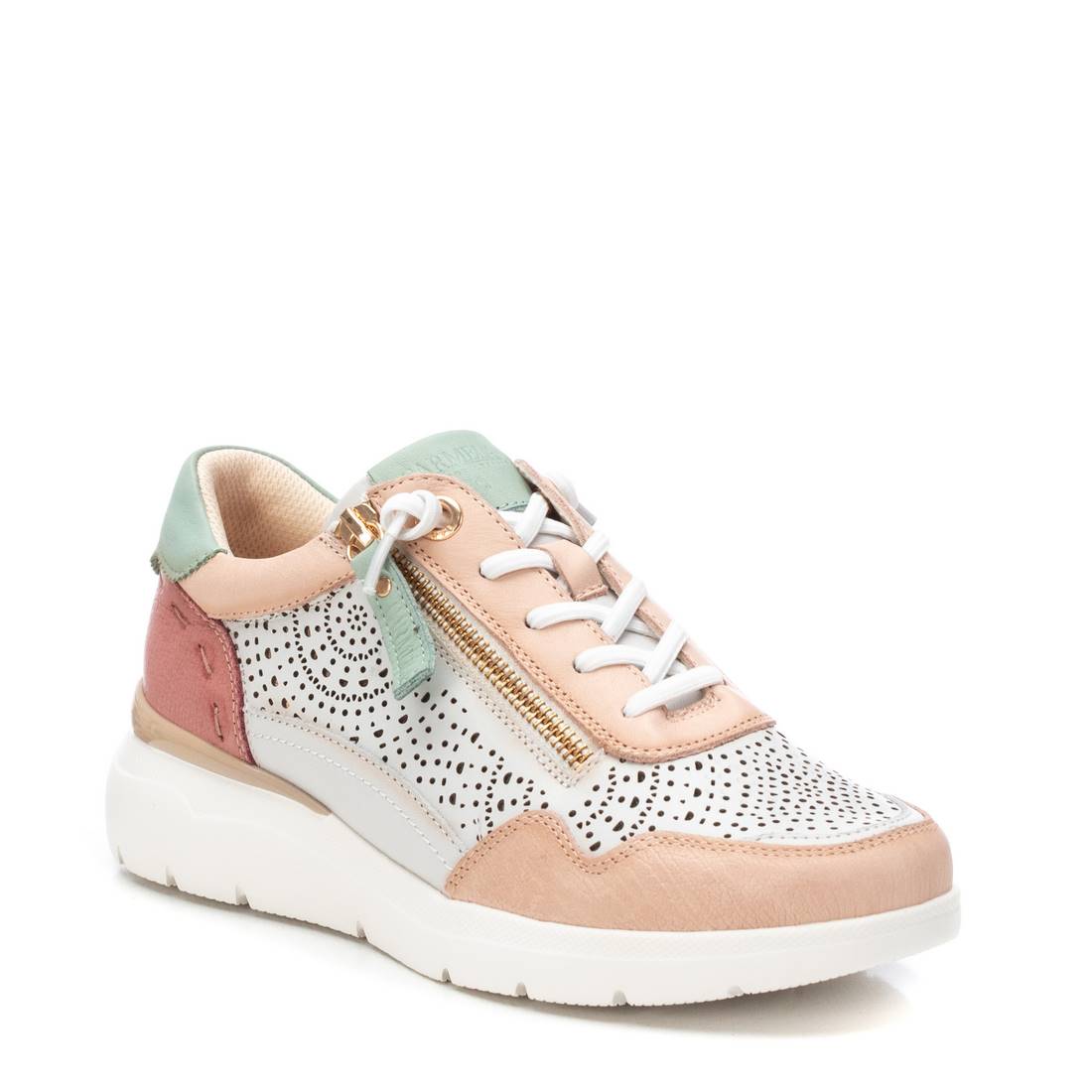 Carmela 16227405 baskets cuir nude ajouré plat