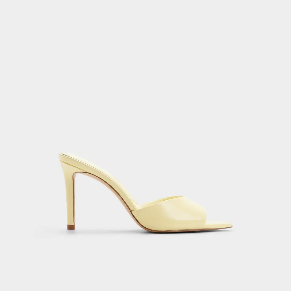 ALDO Anniebrilden mules talon jaune beurre